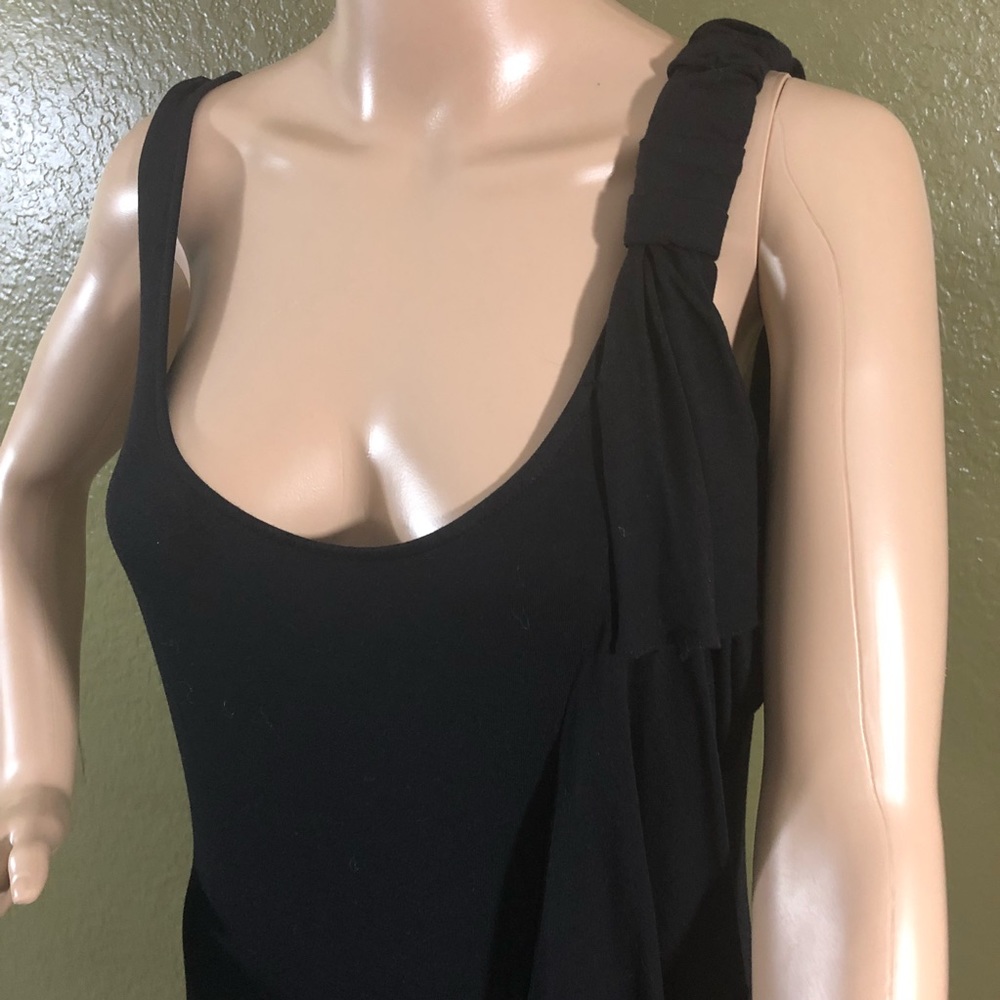 - Calvin Klein Black Maxi Ruffled Dress - Picture 5 of 8